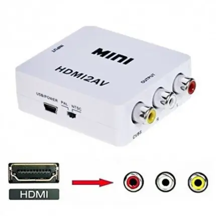 Adaptador de Video HDMI a RCA - Negro
