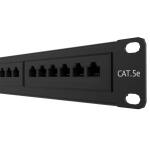 Nexxt Panel de 24 Puertos CAT 5E Tipo Keystone para Montaje en Rack - AW190NXT06 - Imagen 2