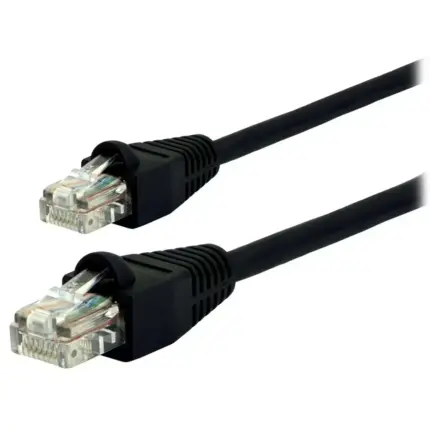 Cable de red UTP CAT 5e - 60 metros Negro, (Cable Armado) P/Exterior