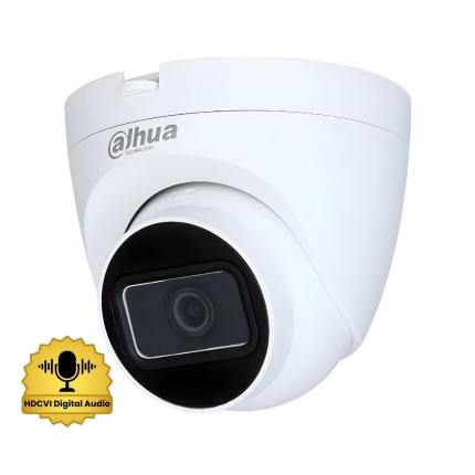 Dahua Camara Tipo Domo 2MP / Lente fijo IR 30M / 2.8mm / S6 / Con Sonido