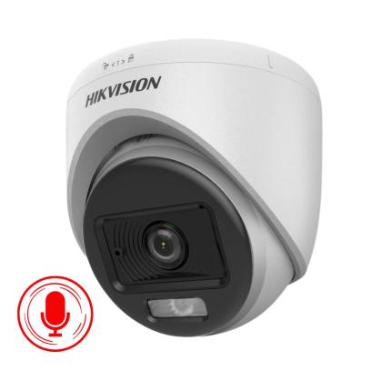 Hikvision Camara Tipo Domo 2MP / Lente fijo IR 20M / 2.8mm / Smart Hybrid Light y ColorVu