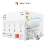 Nexxt Paquete de Bombillas Inteligentes LED Wi-Fi 10W E26 - 4 Unidades - MM105NXT44