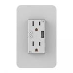 Nexxt NHE-W100 Tomacorriente de pared inteligente con puerto USB y conexión Wi-Fi - MM105NXT88