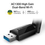 Tp-Link Archer T3U Plus Adaptador Wifi USB Dualband AC1300 - NW004TPL56 - Imagen 3