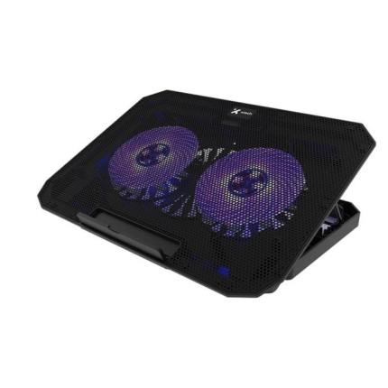 Xtech XTA-156 Base para Laptop 15.6" con 2 Ventiladores, LED, x2 USB - AN001XTK07