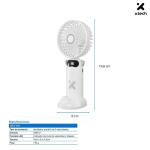 Xtech XTA-900 Mini Ventilador Recargable de 6 Velocidades - AC010XTK27 - Imagen 5