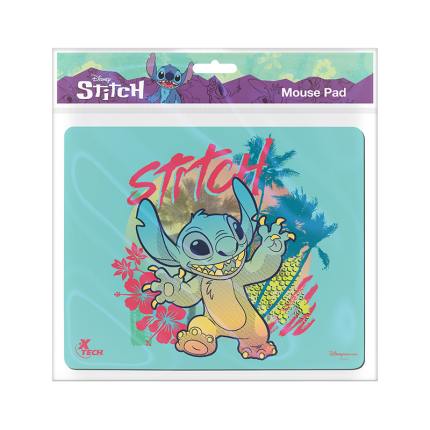 Disney Mousepad Superficie de Tela con Base de Goma Edición Stitch - Azul-XTA-D100ST-BL