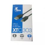 Xtech XTC-303 Cable para Impresora USB-A a USB-B 3m Negro - AB004XTK04 - Imagen 4