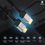 Xtech Cable HDMI 2.1 8K 1.82m – Ultra Alta Velocidad 48Gbps con eARC y HDR para PS5, Xbox Series X y TVs 8K - AB005XTK29 - Imagen 5