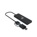 XTECH XTC-390 Hub USB Adaptable de 4 Puertos 3.0 Negro - AB005XTK09