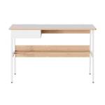 Xtech XTF-CD207 Escritorio para Computadora de Un Nivel con Estante - Roble con Blanco - AM100XTK26 - Imagen 5