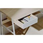 Xtech XTF-CD207 Escritorio para Computadora de Un Nivel con Estante - Roble con Blanco - AM100XTK26 - Imagen 2