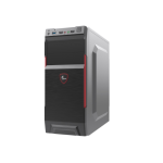 XTECH XTQ-214 Case Media Torre ATX con Fuente de Poder 600W Negro/Rojo - CS513XTK11 - Imagen 2