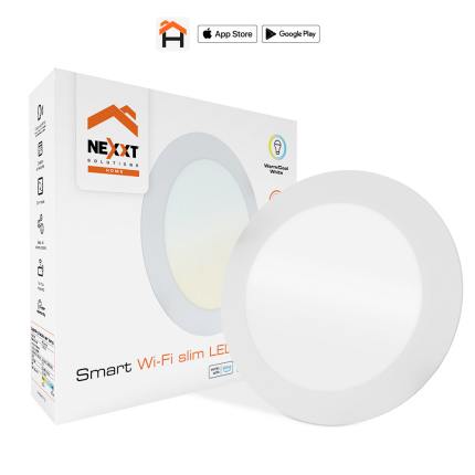 Nexxt Luz LED Inteligente Empotrable Wi-Fi Blanco - MM106NXT62