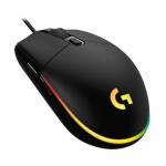 Logitech G203 Mouse Gaming Alámbrico USB 8000 DPI LIGHTSYNC RGB - Negro - ID023LOG01