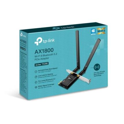 Tp-Link TX20E Adaptador PCIe AX1800 WiFi 6 y Bluetooth 5.2