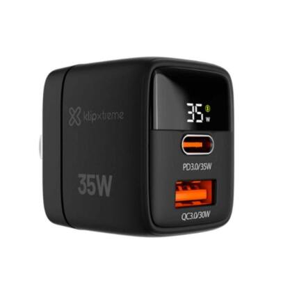 Klip Xtreme Cargador de Pared USB-C + USB-A, 35W - AB300KLX45