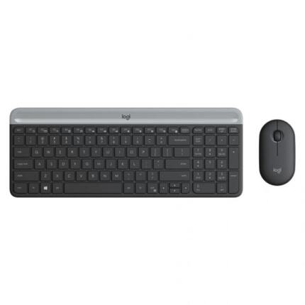 Logitech MK470 Combo de Teclado y Mouse Inalámbrico Slim, Español - Grafito - ID232LOG44