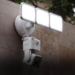Cámara de Seguridad Wi-Fi de Doble Lente 2K QHD con Reflector 4000 lm, Visión Nocturna y PTZ - Blanco - Imagen 2
