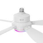 Ventilador de Techo Inteligente Wi-Fi con Luz LED RGB 15", Socket E26/E27 - Blanco - Imagen 8
