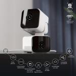 NHC-IP30DL Cámaras de Seguridad de Doble Lente PTZ para Interior 3MP + 3MP, WiFi 5GHz 2K con Micrófono - Blanco - Imagen 6