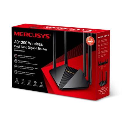 Mercusys MR30G V1 Router Inalámbrico WIFI 5 - Negro