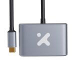 Xtech Adaptador Multipuerto USB-C a HDMI y VGA, 4K 30Hz, Full HD 1080p, Plug and Play, Aluminio - AB005XTK31 - Imagen 3