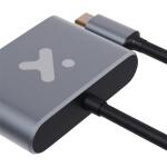 Xtech Adaptador Multipuerto USB-C a HDMI y VGA, 4K 30Hz, Full HD 1080p, Plug and Play, Aluminio - AB005XTK31 - Imagen 4
