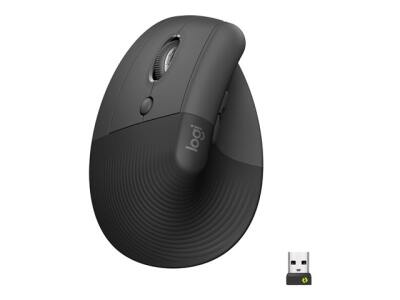 Logitech Mouse Inalámbrico Lift Vertical Ergonómico Negro - ID023LOG70