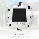 Panel solar de 6W para cámaras inteligentes para exteriores alimentadas por batería NHC-SP61W - Imagen 3