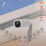 Nexxt Cámara de Seguridad WiFi Exterior 2K 4MP con Panel Solar, Visión Nocturna a Color, Detección Humana y Sirena 90dB IP65 - Imagen 6