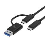 Xtech XTC532 Cable Adaptador 2 en 1 USB-C a USB-C con dongle USB-A 2.0 - AB005XTK19