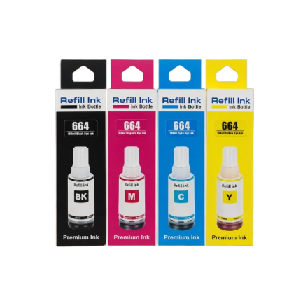 Refill Ink Kit de 4 Tintas de Colores 100ML para EPSON 644 Series