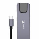 Xtech XTC-572 Adaptador Multipuerto USB-C 5 en 1 con HDMI 4K, Ethernet Gigabit, 2x USB 3.0 y Power Delivery 100W – Hub USB-C de Aluminio Plug & Play para Laptop y Móvil - AB005XTK34 - Imagen 2