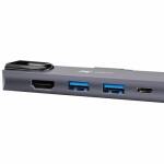 Xtech XTC-572 Adaptador Multipuerto USB-C 5 en 1 con HDMI 4K, Ethernet Gigabit, 2x USB 3.0 y Power Delivery 100W – Hub USB-C de Aluminio Plug & Play para Laptop y Móvil - AB005XTK34 - Imagen 4