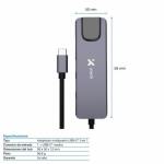 Xtech XTC-572 Adaptador Multipuerto USB-C 5 en 1 con HDMI 4K, Ethernet Gigabit, 2x USB 3.0 y Power Delivery 100W – Hub USB-C de Aluminio Plug & Play para Laptop y Móvil - AB005XTK34 - Imagen 5