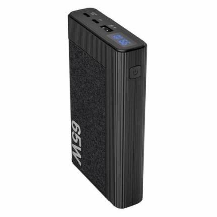 Klip Xtreme KPB-800 PowerBank 20000mAh 65W USB-C PD para Laptop y Celular, Carga Rápida Triple con Pantalla LED y QC 3.0 - AC400KLX13