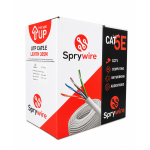 Sprywire Bobina de Cable UTP Interior Cat5e, 305 Metros, Blanco