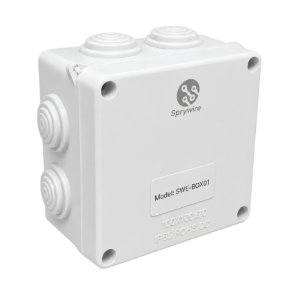 Sprywire Caja de Registro 4*4 IP65 (100X100X70MM)
